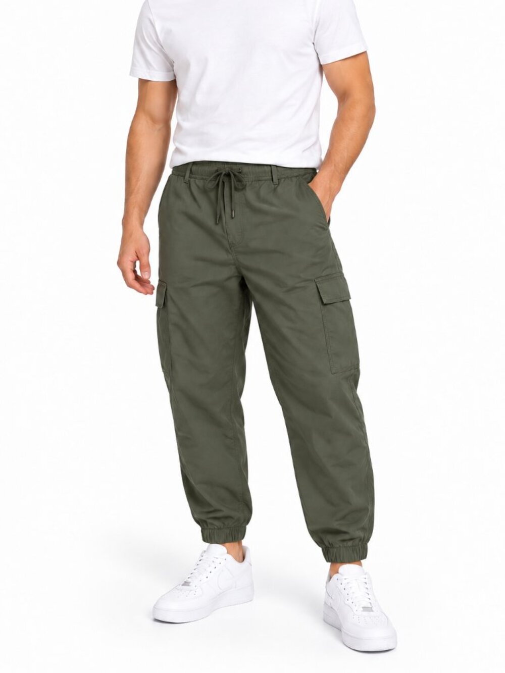 Tommy Hilfiger Men’s Olive Green Cargo Jogger Pants XL NW